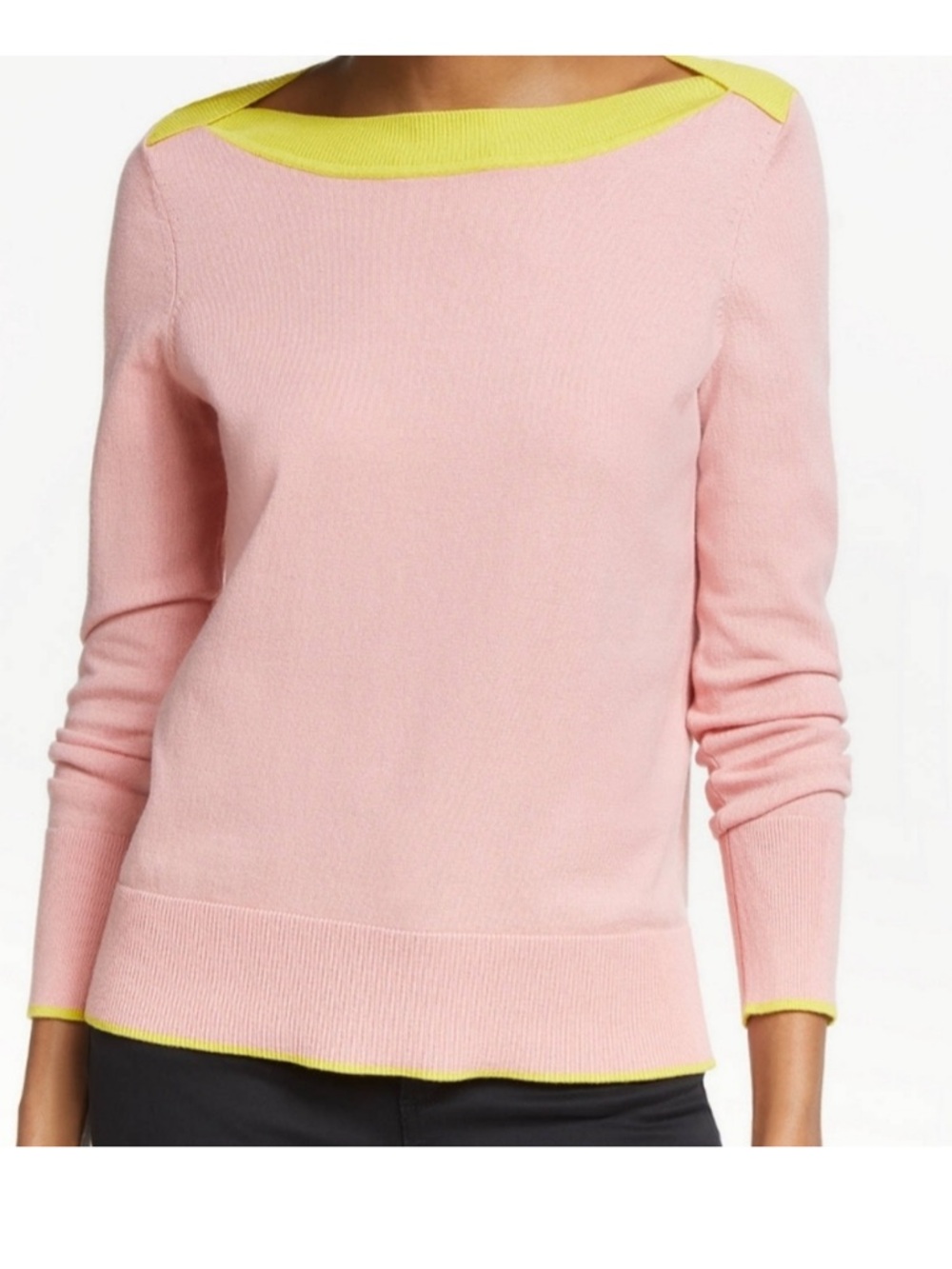 Boden sweater Louisa Colorblock pink yellow Medium